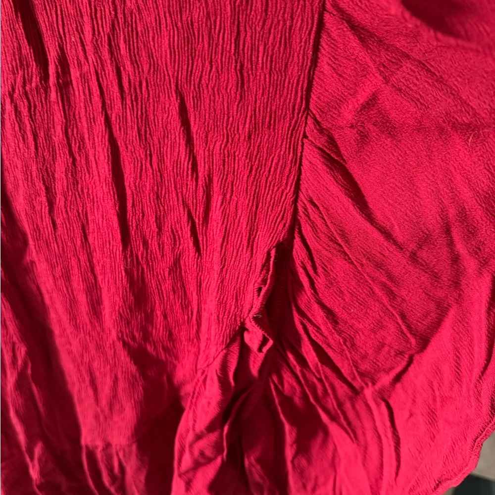 NWT Altar’d State Midi Ruffle Dress in Burgundy Red Size XS Holiday Party Guest - Picture 6 of 16
